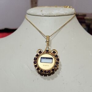 Vintage Watch Necklace 18"